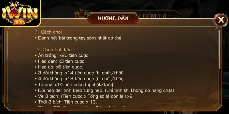 Tiến Lên Đếm Lá Iwin - Cách Thưởng Phạt Mới Nhất 2026 2 Các quy tắc tham gia đánh rất chặt chẽ