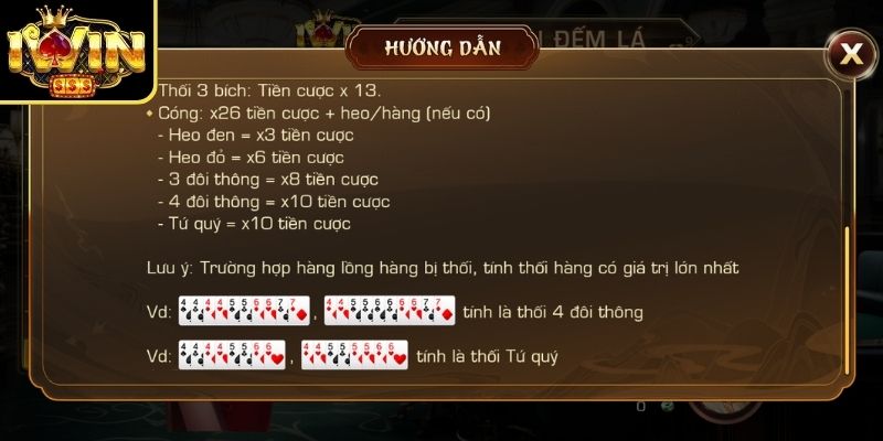 Tiến Lên Đếm Lá Iwin - Cách Thưởng Phạt Mới Nhất 2026 3 Thối bài sẽ phải chịu phạt